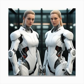 Futuristic Women 14 Canvas Print