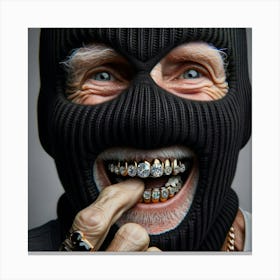 Man In A Mask Canvas Print