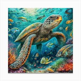 Sea Turtle 3 Canvas Print