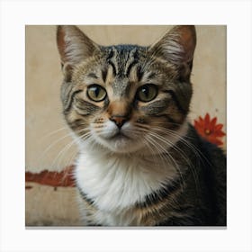 Tabby Cat Canvas Print