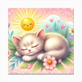 Cute Kitten Canvas Print