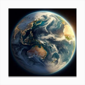 Earth From Space 6 Canvas Print