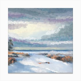 Winter sea Canvas Print