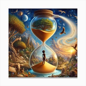 Time in an Hourglass Canvas Print