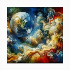 Abstract Of The Earth Canvas Print