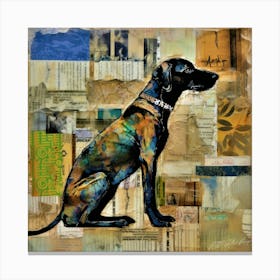 Sitting Pretty- Canine Star Canvas Print