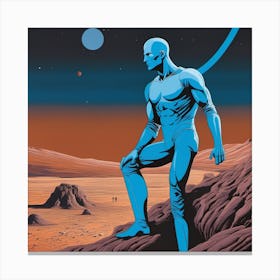 Man On The Moon Canvas Print