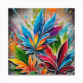 Colorful Leaves 1 Canvas Print