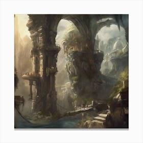 Fantasy City 122 Canvas Print