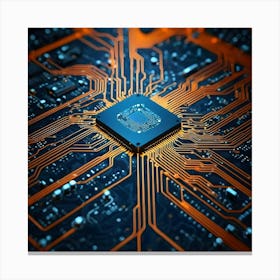 Computer Circuit Board 17 Canvas Print