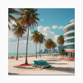 Default Pictures Of Miami Beaches 3 Canvas Print