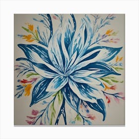 Blue Flower 1 Canvas Print