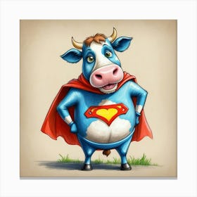 Super Cow 8 Canvas Print