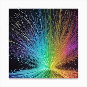 Rainbow Rays Canvas Print