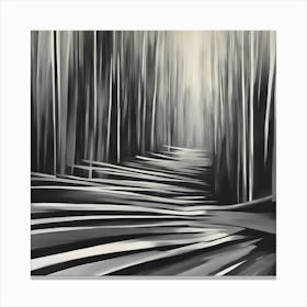 'Black And White Forest' Canvas Print