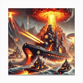 A Dynamic Scene Showcasing The Abilities Of The La Canvas Print