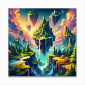 Fantasy Landscape Painting Canvas Print