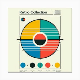 bauhaus exhibition Retro Collection Canvas Print