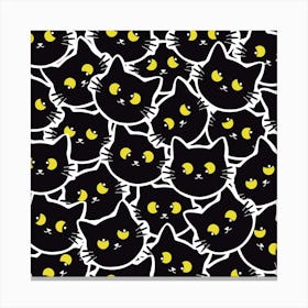 Cat Pattern Pet Drawing eyes Canvas Print