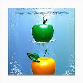 Apple Painting Canvas Print