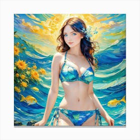 Sailor Girl gu Canvas Print