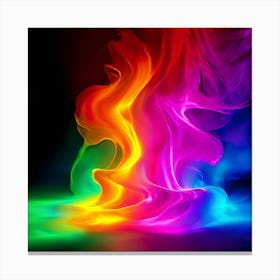 Color Brightness Vibrant Electric Power Gradient Vivid Intense Dynamic Radiant Glowing En (11) Canvas Print