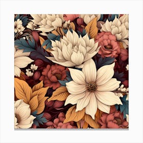 Floral Wallpaper 2 Canvas Print