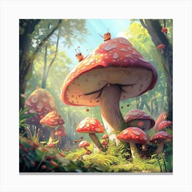 Mushroom Forest 6 Canvas Print