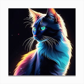 Colorful Cat Canvas Print