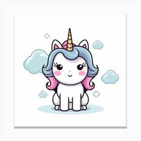 Cute Unicorn 636 Canvas Print