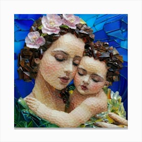 Mother And Child 5 Canvas Print