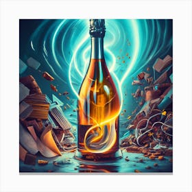 Champagne Bottle 2 Canvas Print