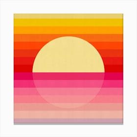 Watercolor sunset 2 Canvas Print