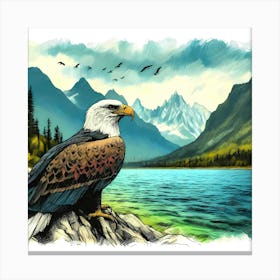 Wild Bird Artwork 46 Canvas Print