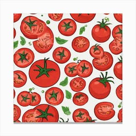 Tomato Pattern 1 Canvas Print