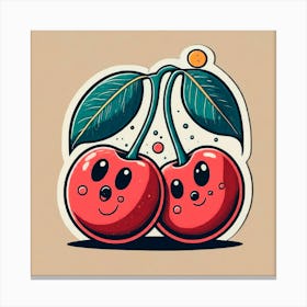 Cherry Couple 4 Canvas Print