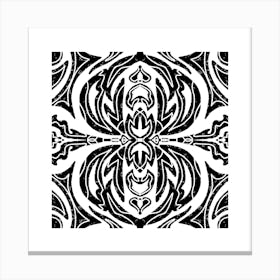 Black And White Pattern Canvas Print