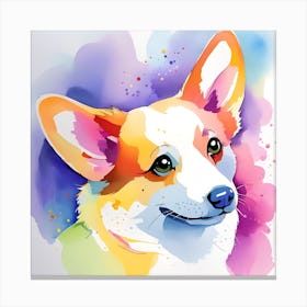 Corgi Painting 21 Canvas Print