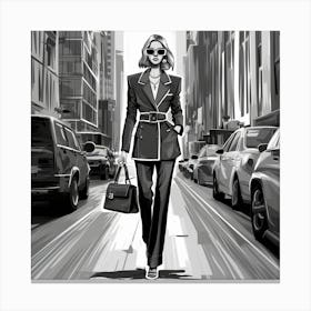 Fashion Illustration Canvas Print