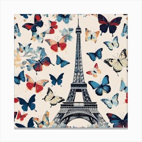 Paris Butterflies 6 Canvas Print