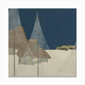 'Snow Village' Canvas Print