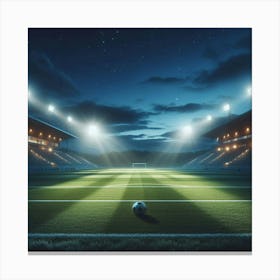 Soccer Stadium At Night 1 Canvas Print