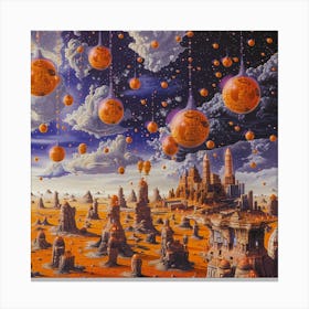 Alien City 3 Canvas Print