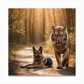 Tiger Shepherd Canvas Print
