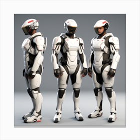 Futuristic Robots 17 Canvas Print