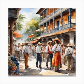 Venezuelan Market 1 Canvas Print