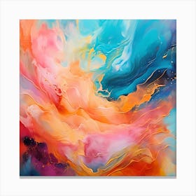 Ethereal Oils: A Symphony in Color Canvas Print