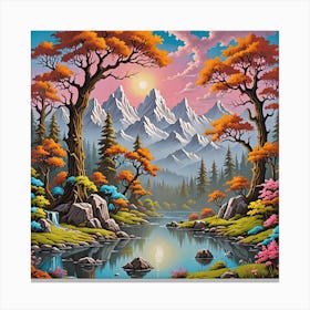 Mountain Landscape Canvas Print