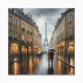 Europe In The Rain Art Print 2 Canvas Print