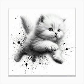 Cat Painting 3 Canvas Print